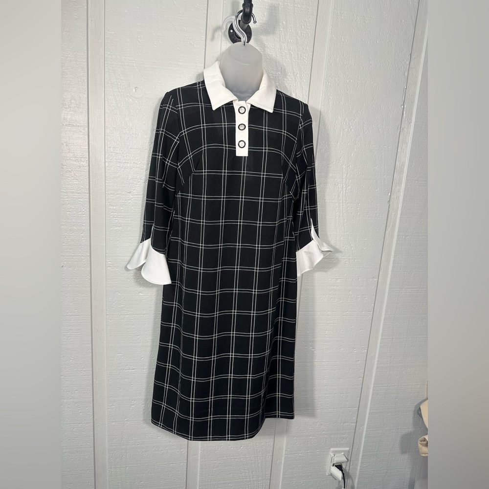 Shelby & Palmer Black and White Dress Size 8 EUC